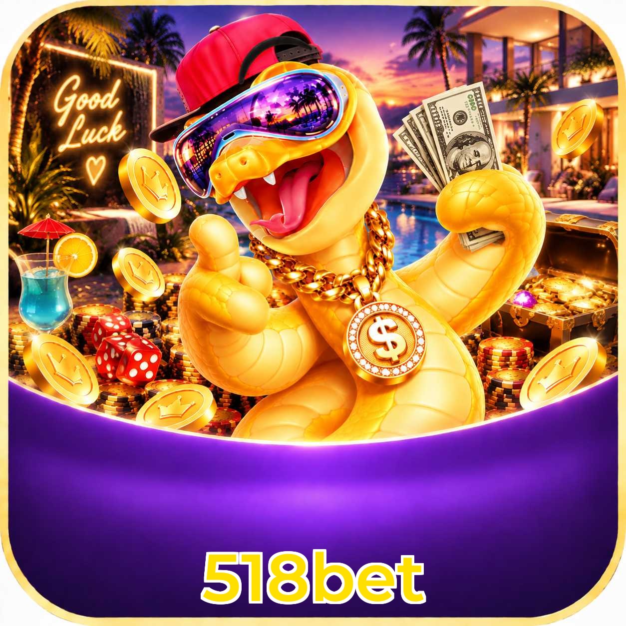 Catálogo de slots da 518bet com RTP médio de 96,52%